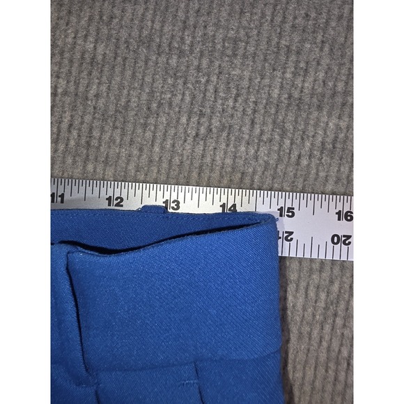 Abercrombie & Fitch Women's Blue Grey Pleated Wide Leg Trouser Pants Size M(2) - Picture 8 of 16